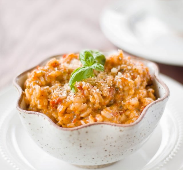 Sundried tomato pesto risotto-6