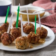 cashew chicken meatballs