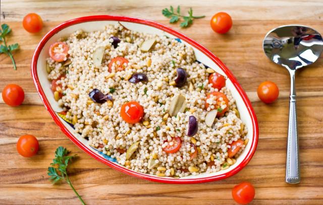 israeli couscous with pine nuts