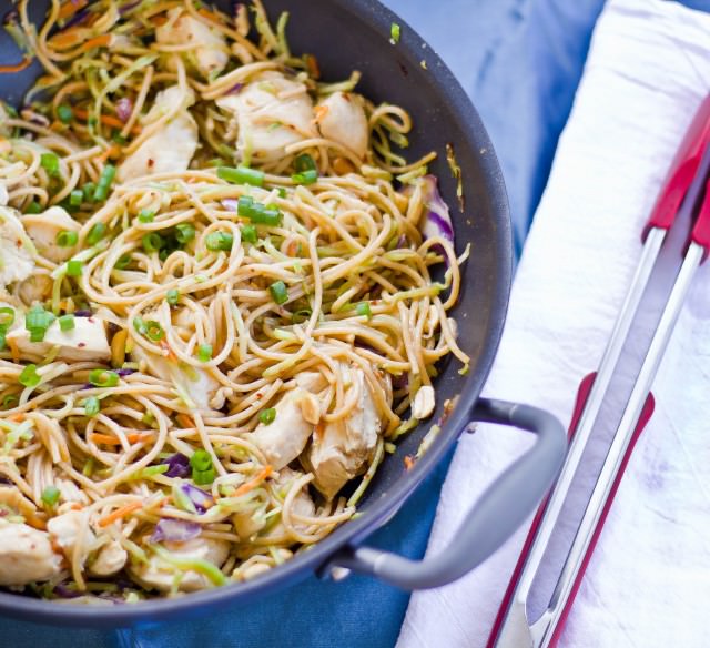 szechuan chicken with noodles