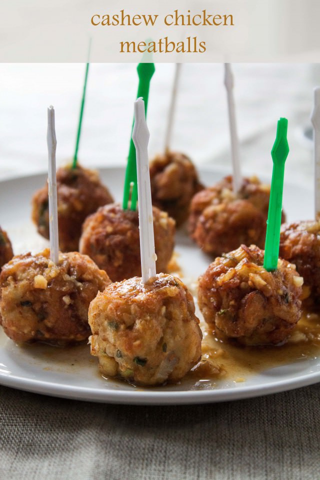 {guest post} cashew chicken meatballs from diethood
