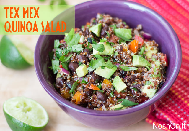 {guest post} tex-mex quinoa salad with cumin lime vinaigrette