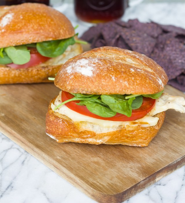 caprese chicken sandwich