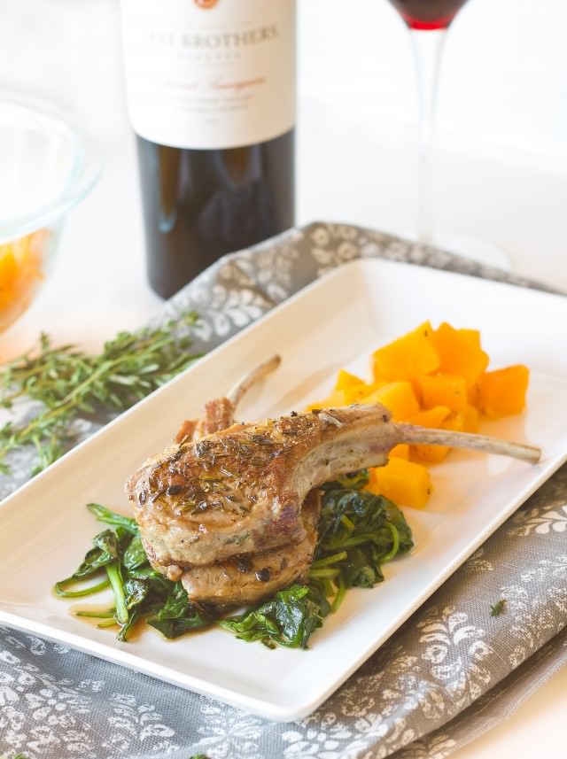herb lamb chops