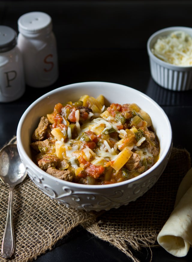 poblano beef stew
