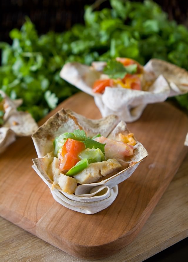 chicken mexican cups