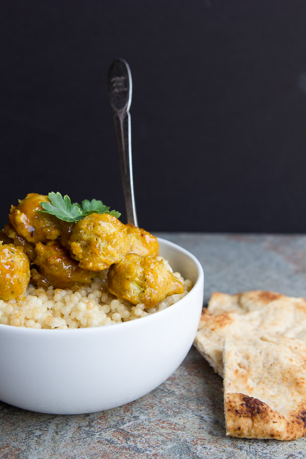 indian spiced chicken meatballs