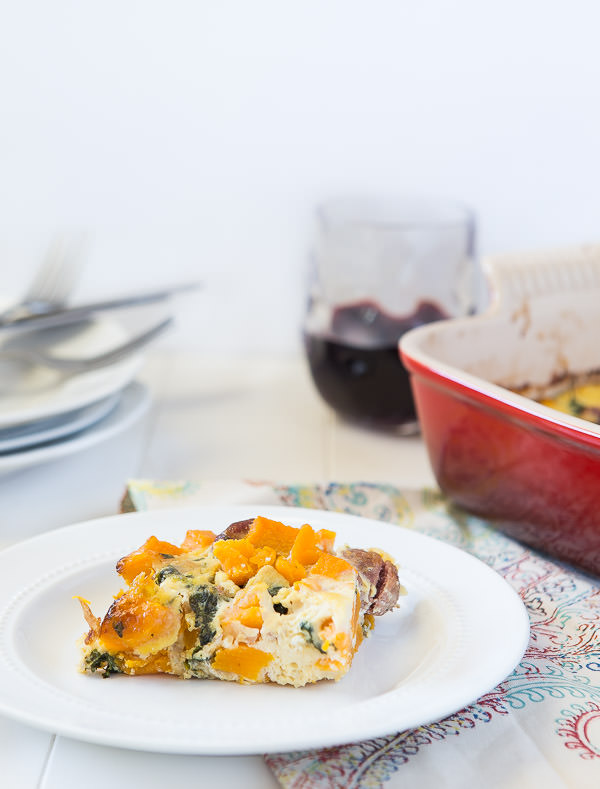 sausage and butternut squash casserole