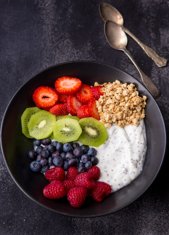 chia yogurt breakfast bowl