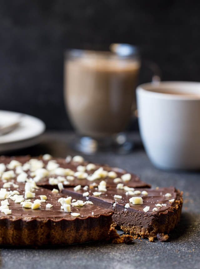chocolate pumpkin tart