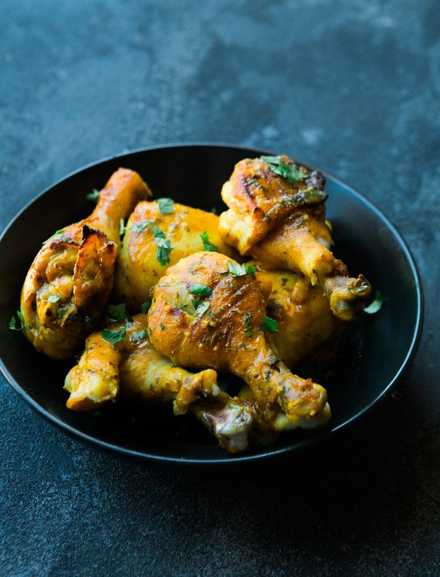 baked honey cilantro turmeric chicken