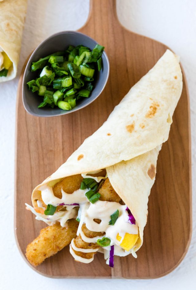 crunchy fish stick cones