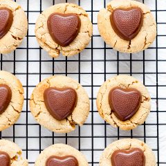 Heart Shaped Peanut Butter Cookies